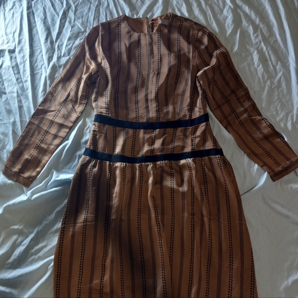 Tweed brown dress